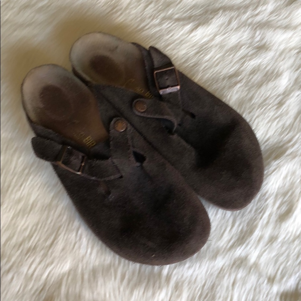 Birkenstock Suede Leather Clogs